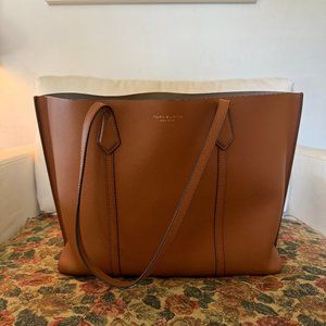 Tory Burch Perry Triple Compartment Tote Bag in Light Umber